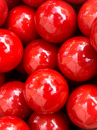 RED Glass Marbles 25mm (1 inch) SHOOTER Taw Lot
