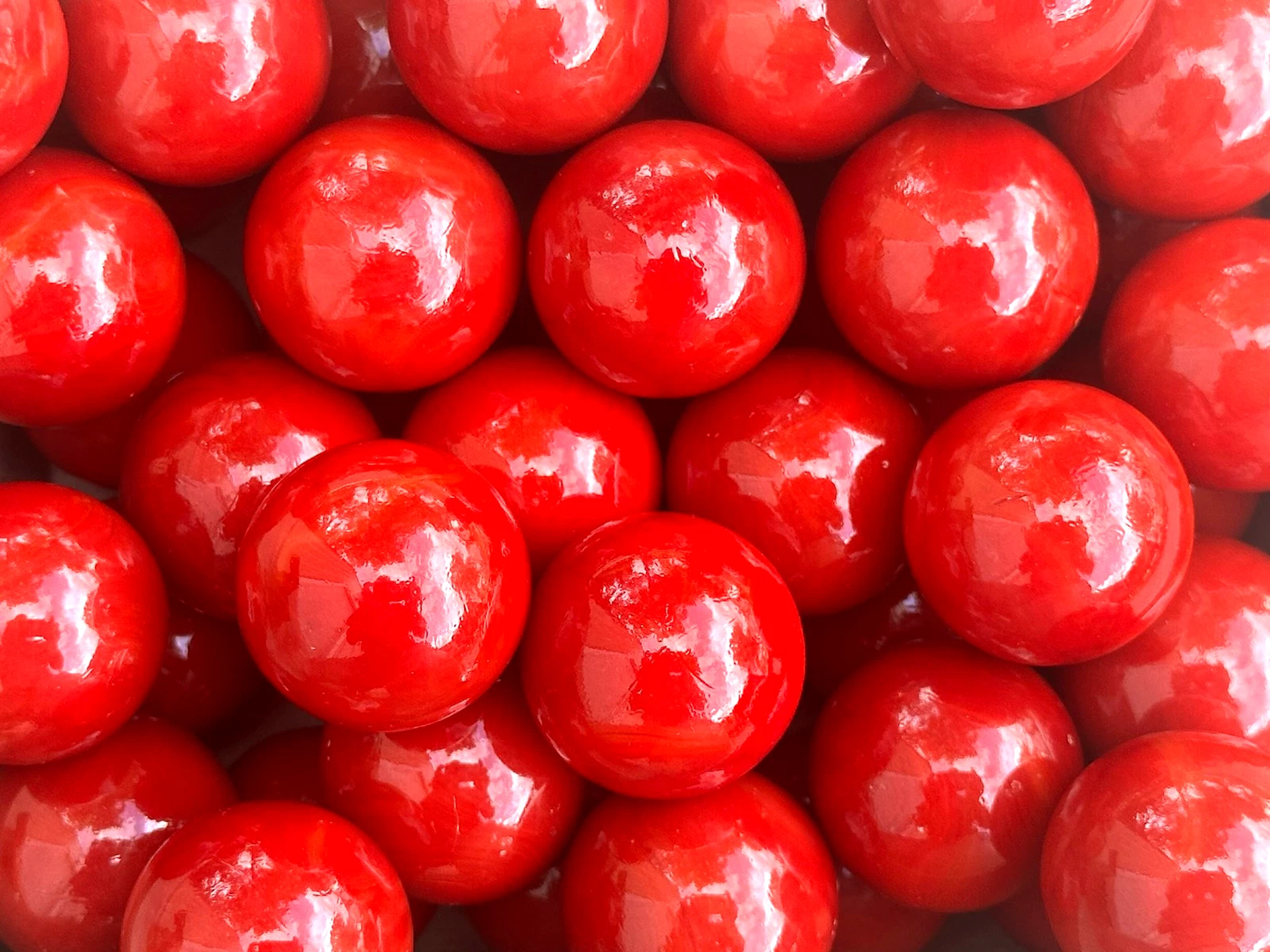 RED Glass Marbles 25mm (1 inch) SHOOTER Taw Lot