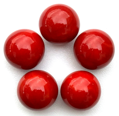 (Lot of 5) RED Glass Marbles 25mm (1 inch) SHOOTER Taw Lot
