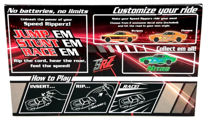 RIP CORD RACERS Speed Ripperz Zip ssp Camero GTO Car/Cycle Decals Sonic Sound
