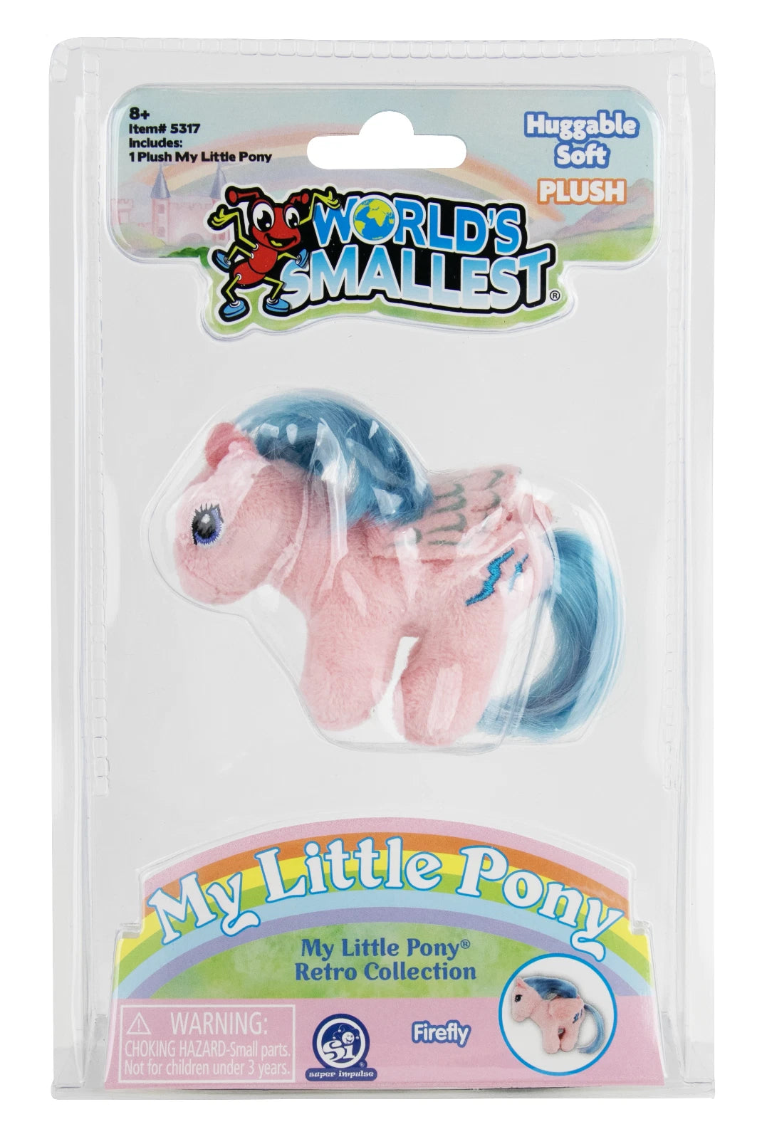 (3) World's Smallest MY LITTLE PONY Plush MLP Retro Starshine, Firefly, Blossom