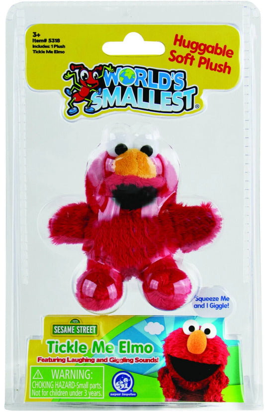 World's Smallest Tickle Me Elmo Plush Doll Miniature