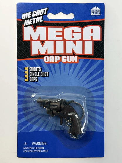 (lot of 6) MEGA MINI Cap Gun KeyChain Derringer,luger 9mm, 1911 Colt 45 Die-cast