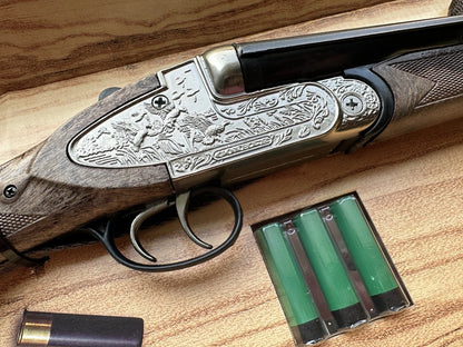 TOY Cap Gun DOUBLE BARREL Gonher Shotgun Shells Monte Carlo Capgun Side x Side