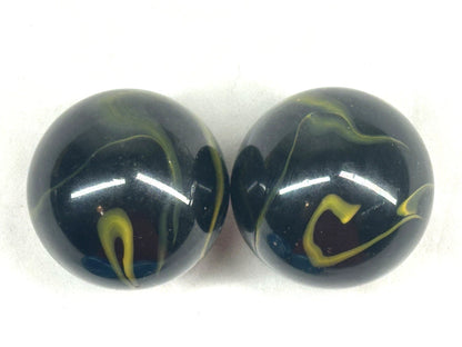 2 MAMMOTH 42mm POISON DART FROG Glass Marbles