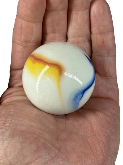 Toe Breaker 50mm (2")  GLORY Green/Blue/Red Swirl Glass Marble