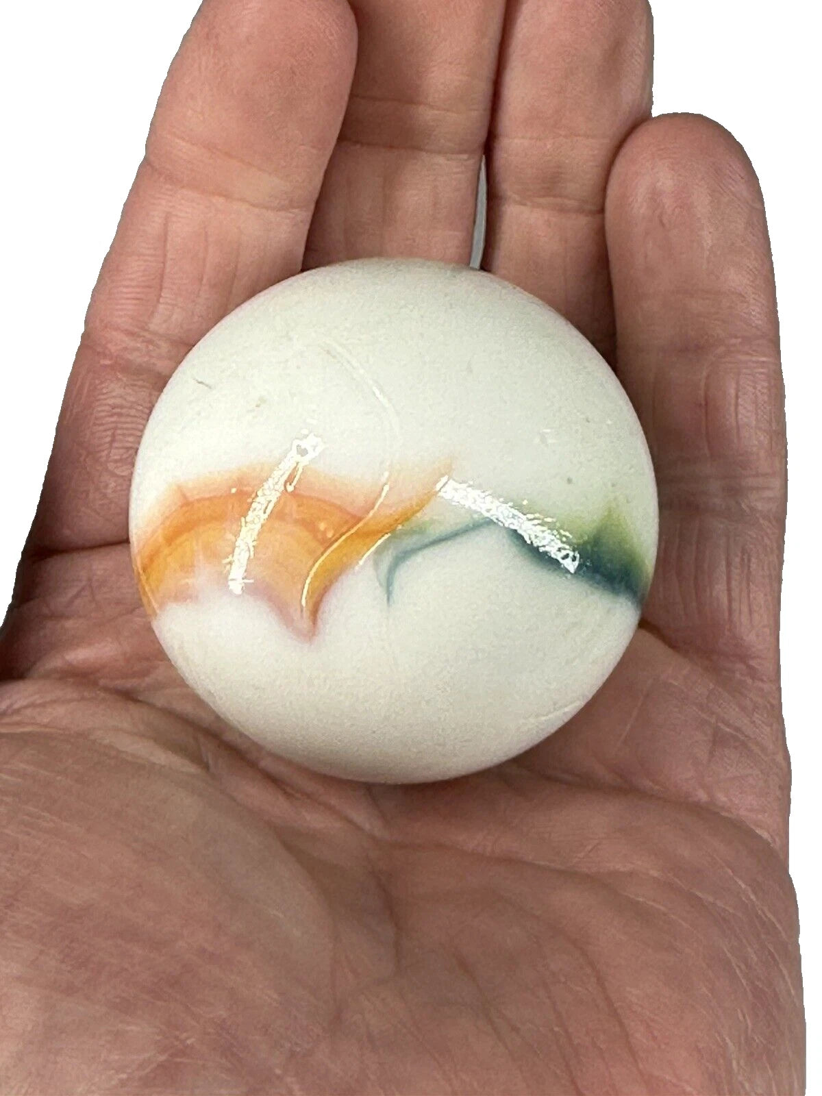 Toe Breaker 50mm (2")  GLORY Green/Blue/Red Swirl Glass Marble