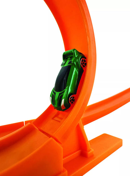 World's Smallest Hot Wheels STUNT ACTION Loop Race Track/Car Set