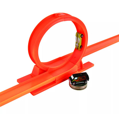 World's Smallest Hot Wheels STUNT ACTION Loop Race Track/Car Set
