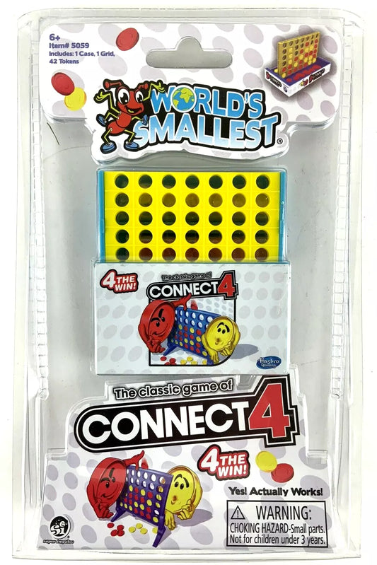 World's Smallest CONNECT 4 Checkers Board Game Toy Doll House Miniature