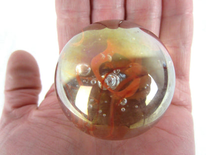 Toe Breaker 50mm (2") RED SPAGHETTI Glass Marble