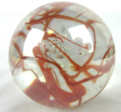 Toe Breaker 50mm (2") RED SPAGHETTI Glass Marble