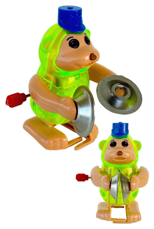 TOMY Tucker MONKEY CYMBALS Z-Wind-Up Walks Gorilla Ape Chimp Toy