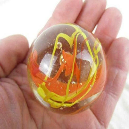 Toe Breaker 50mm (2") Red/Yellow FIESTA Glass Marble
