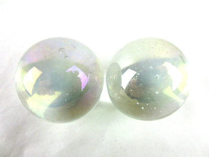 2 Boulders 35mm SOAP BUBBLE Clear Glass Marbles (Copy)