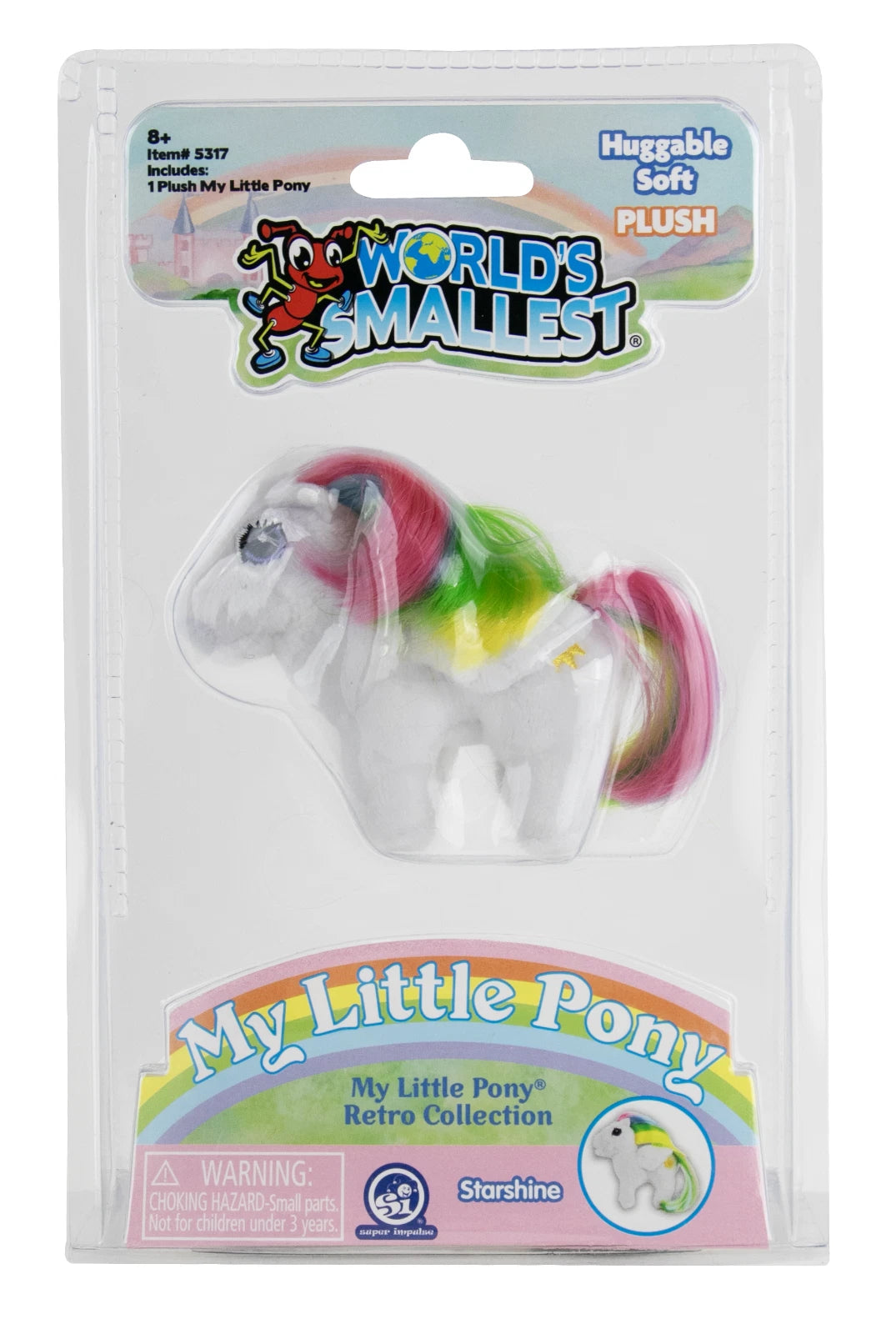 (3) World's Smallest MY LITTLE PONY Plush MLP Retro Starshine, Firefly, Blossom
