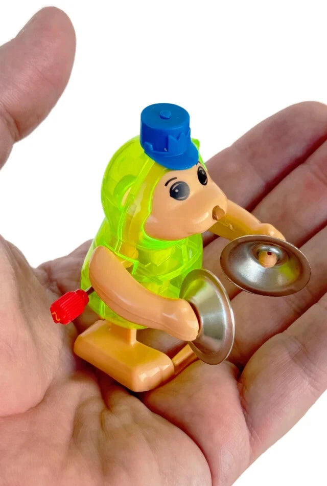TOMY Tucker MONKEY CYMBALS Z-Wind-Up Walks Gorilla Ape Chimp Toy
