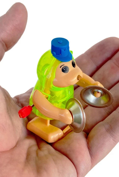 TOMY Tucker MONKEY CYMBALS Z-Wind-Up Walks Gorilla Ape Chimp Toy