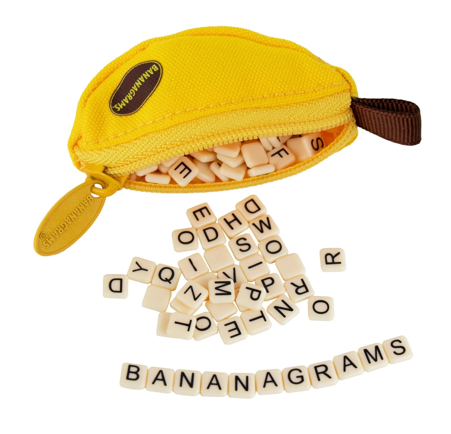 World's Smallest BANANAGRAMS Banana Grams Letter Tile Crossword Game