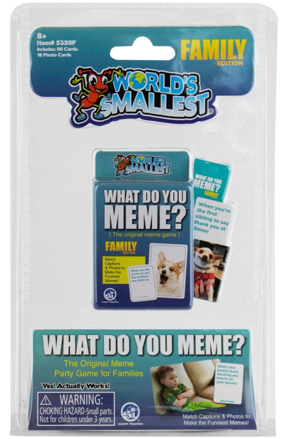 World's Smallest FAMILY Edition - WHAT DO YOU MEME? Card Game Pocket Size