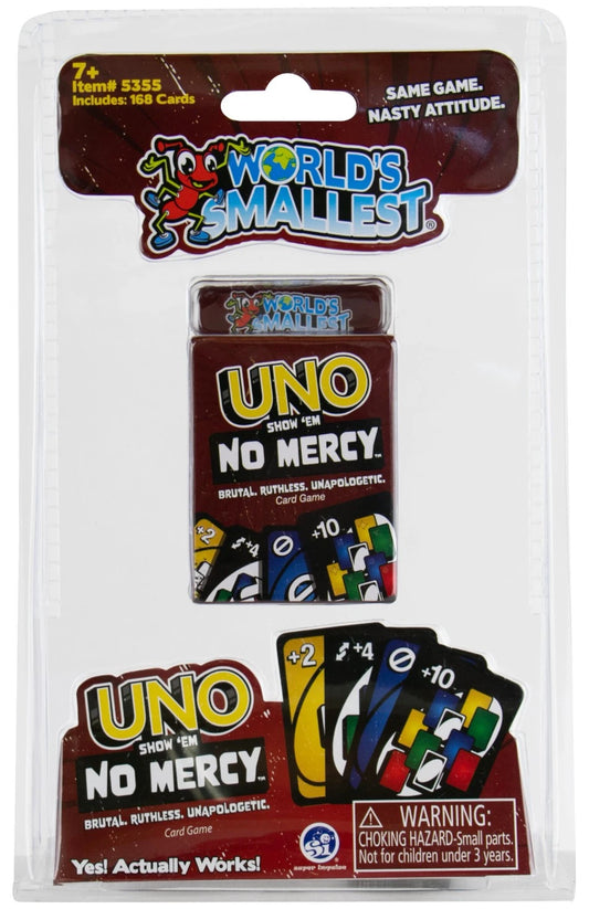 World's Smallest NO MERCY UNO Card Game