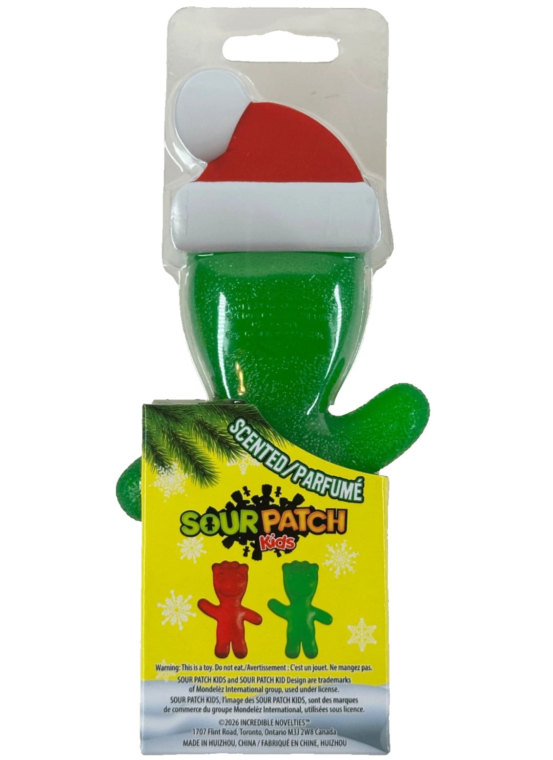 1 SANTA Sour Patch Kids Christmas Stretchy SQUISHY TOY Fidget Squeeze toy Candy