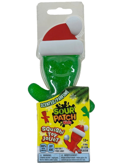 1 SANTA Sour Patch Kids Christmas Stretchy SQUISHY TOY Fidget Squeeze toy Candy