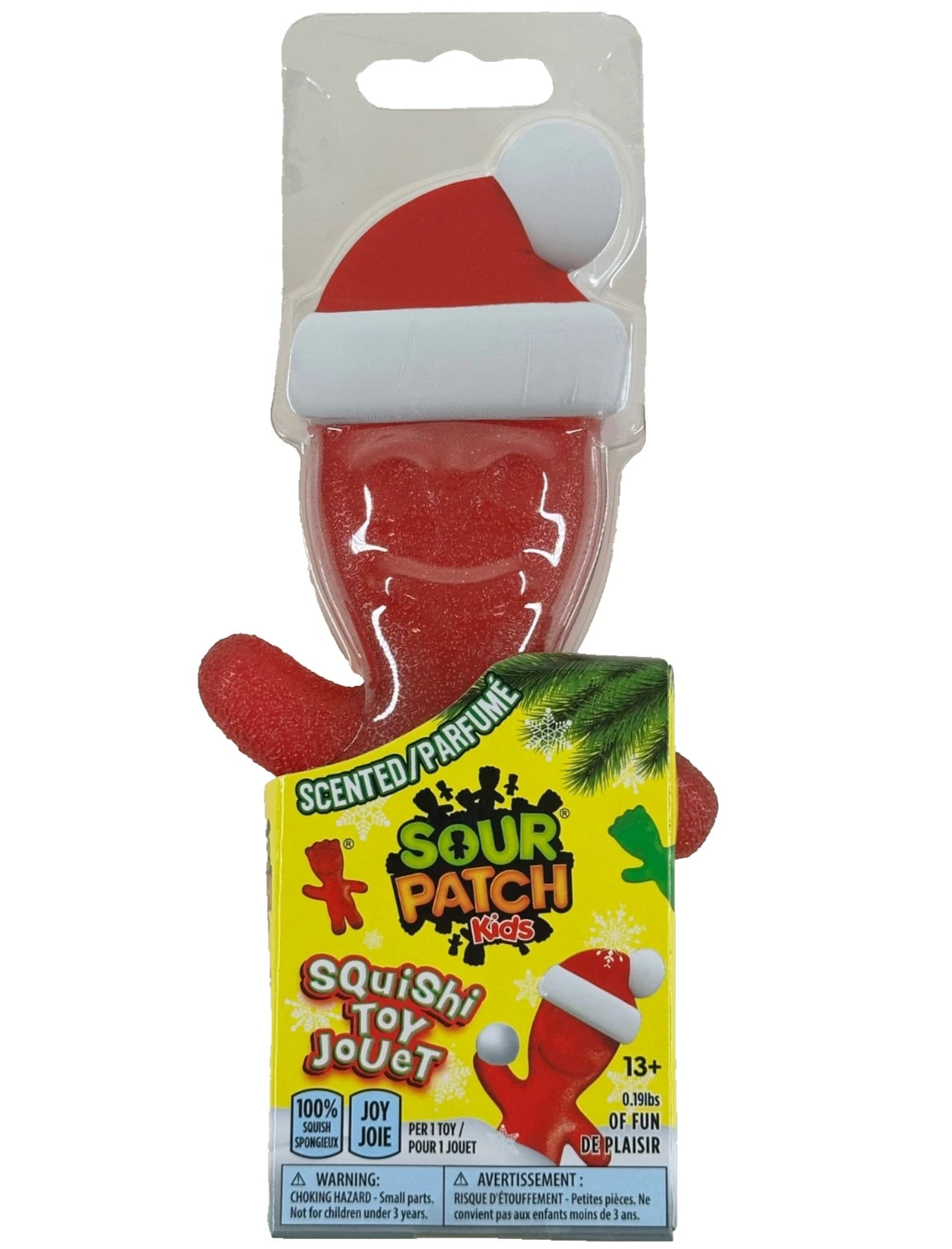 1 SANTA Sour Patch Kids Christmas Stretchy SQUISHY TOY Fidget Squeeze toy Candy