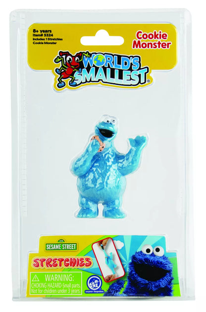 World's Smallest STRETCHIES Cookie Monster/Elmo Sensory Sesame Street Figure