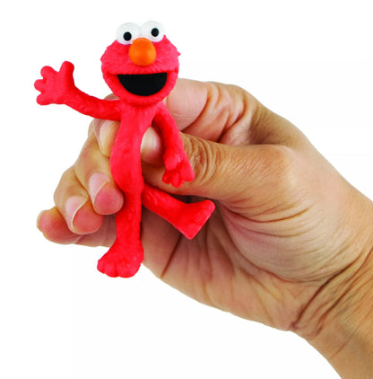 World's Smallest STRETCHIES Cookie Monster/Elmo Sensory Sesame Street Figure