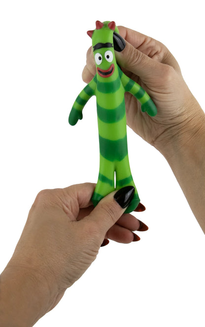 (Set of 2) World's Smallest STRETCHIES YO GABBA! Squish Fidget Foofa Brobee Toy