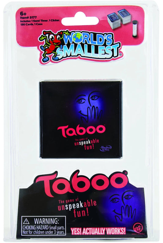 World's Smallest TABOO Un-Speak-able Party Card Game