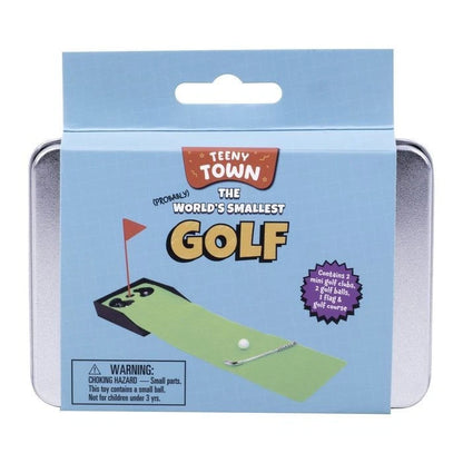 Teeny Town Smallest GOLF Putt Putting Green Game Desk World Toy