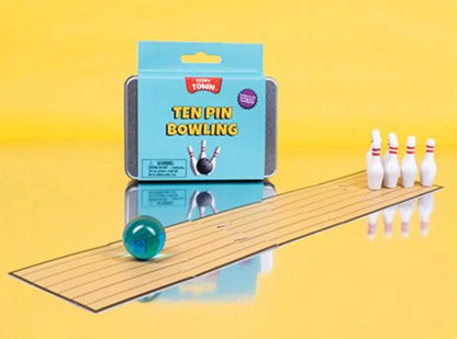 Teeny Town Smallest BOWLING Alley Ten Pin Game Desk World Toy