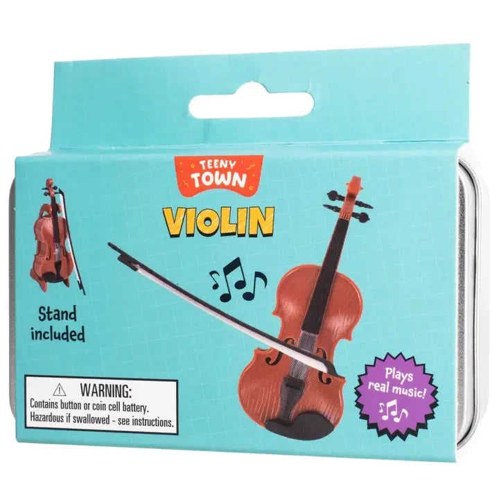 Teeny Town Smallest VIOLIN Toy World PLAYS A SAD TUNE