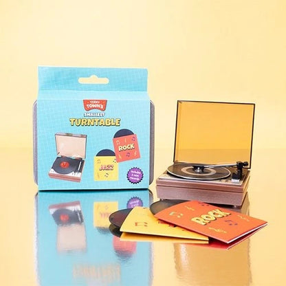 Teeny Town Smallest TURNTABLE Toy Record Player Mini World Music
