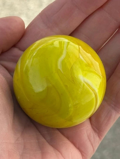 Toe Breaker 50mm (2") LEMON SORBET Glass Marble