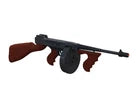 TOY GANGSTER TOMMY GUN Thompson Sub Machine WWII Army Al Capone Cap Capgun RARE