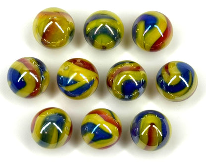 CUSTOM SET Glass Game Marbles 16mm LOT OF 10 (You Choose Color)