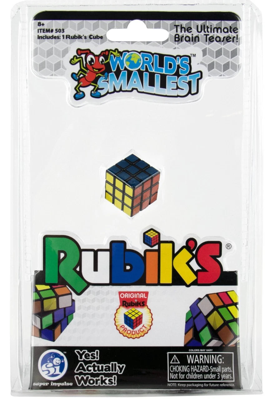 Share World's Smallest RUBIKS CUBE 3x3 Puzzle (3/4 INCH)