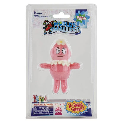 (SET 2) World's Smallest PLUSH Backpack Clip Yo Gabba ! Foofa Brobee Toy