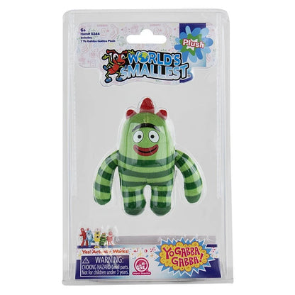 (SET 2) World's Smallest PLUSH Backpack Clip Yo Gabba ! Foofa Brobee Toy