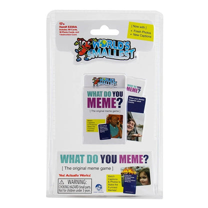 World's Smallest ADULT Edition - WHAT DO YOU MEME? Card Game Pocket Size