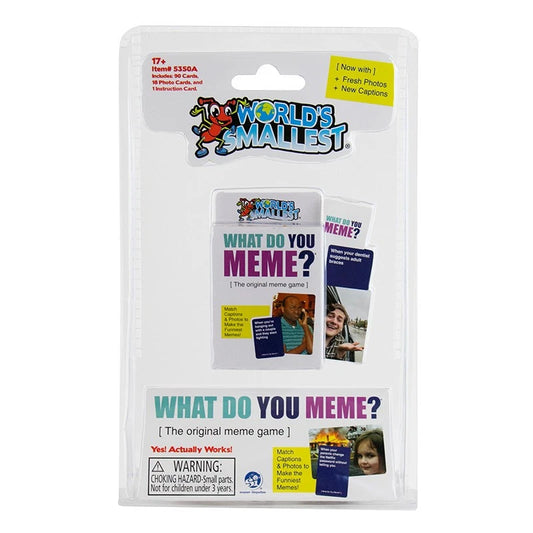 World's Smallest ADULT Edition - WHAT DO YOU MEME? Card Game Pocket Size