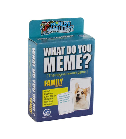 World's Smallest FAMILY Edition - WHAT DO YOU MEME? Card Game Pocket Size