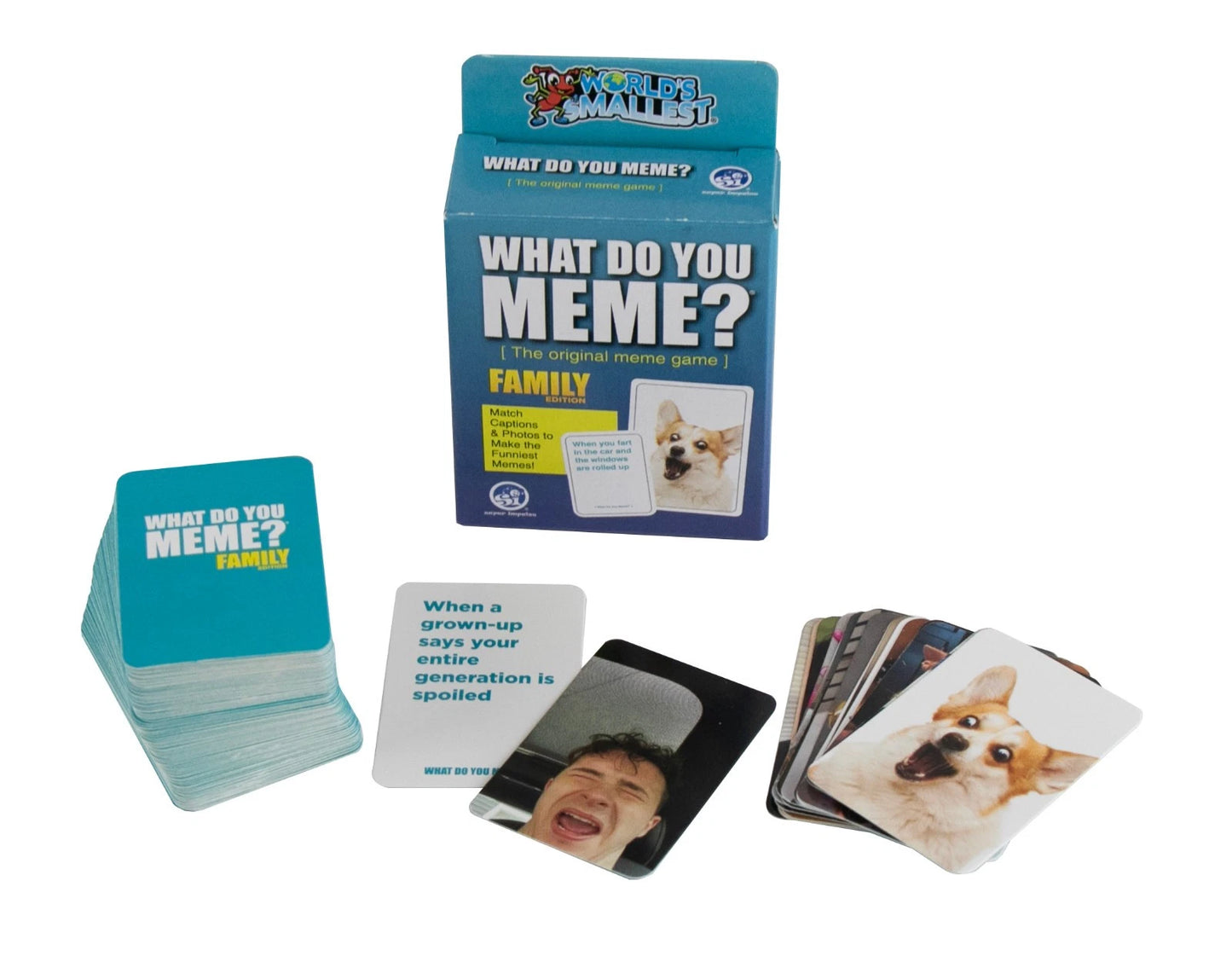 World's Smallest FAMILY Edition - WHAT DO YOU MEME? Card Game Pocket Size