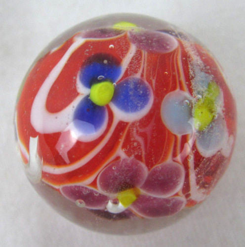 DAHLIA Handmade Art Glass Collector Marble~22mm