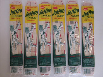 6 Guillow's Jetfire Balsa Wood Gliders
