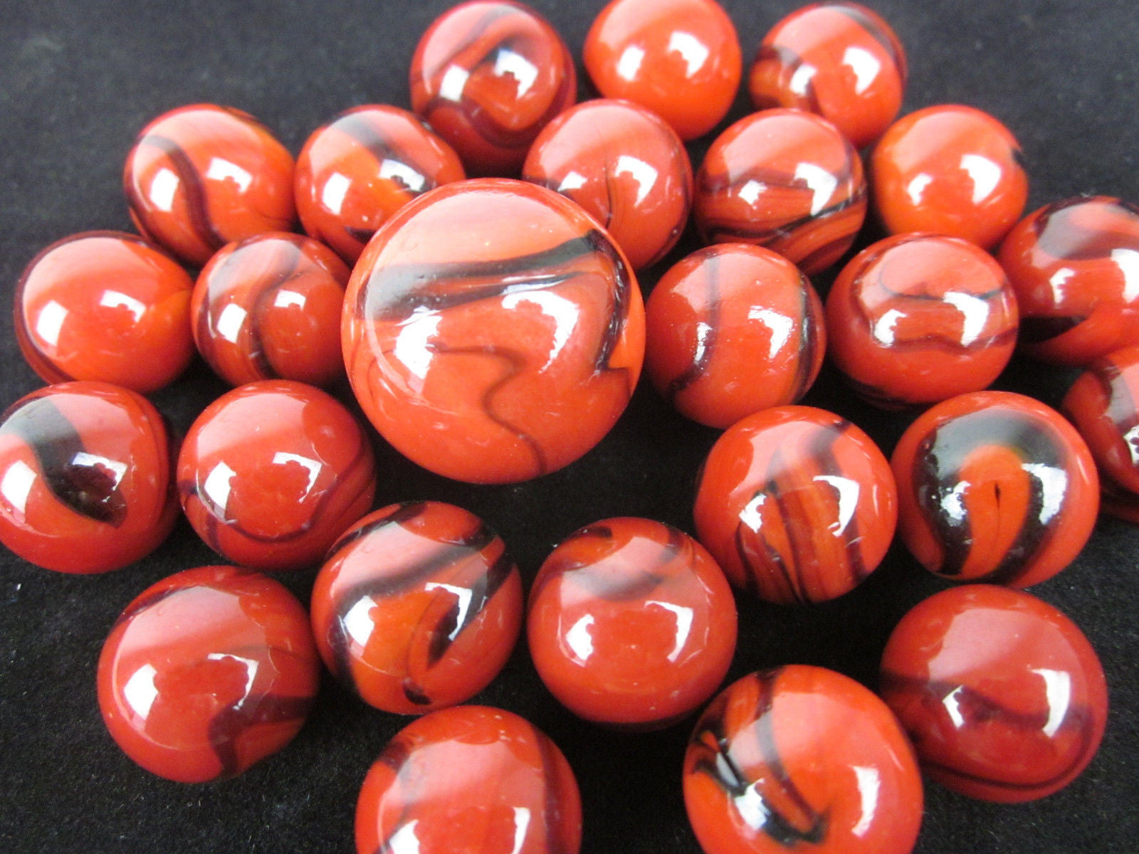 Marble Factory Ladybug Lady Bug Glass Marbles - 25pc set | FREE Shipping! – Big Game Hunter Toys