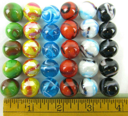 Big Game Toys 30pc Deluxe 16mm Glass Replacement Marbles